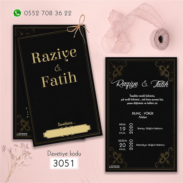 Çiftli Davetiye | 3051 |