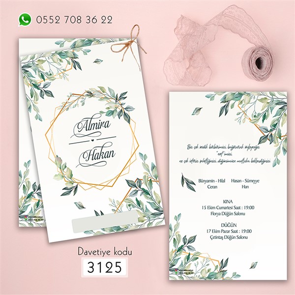 Çiftli Davetiye | 3125 |