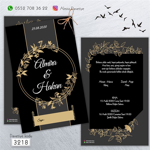 Çiftli Davetiye | 3218 |